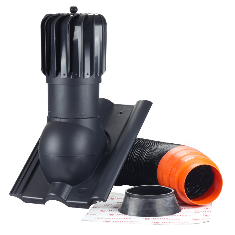 Komplet odvětrání Betonpres Turbína DN150 antracit