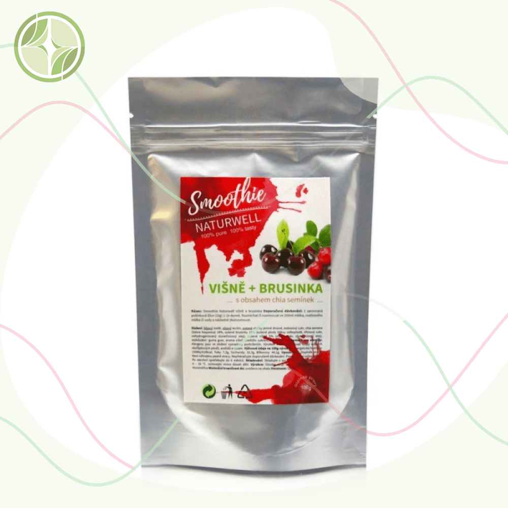 Smoothie Naturwell Višně a Brusinka - 100g