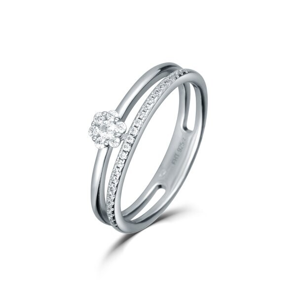 Prsten se syntetickými kameny 126-404-7082 52