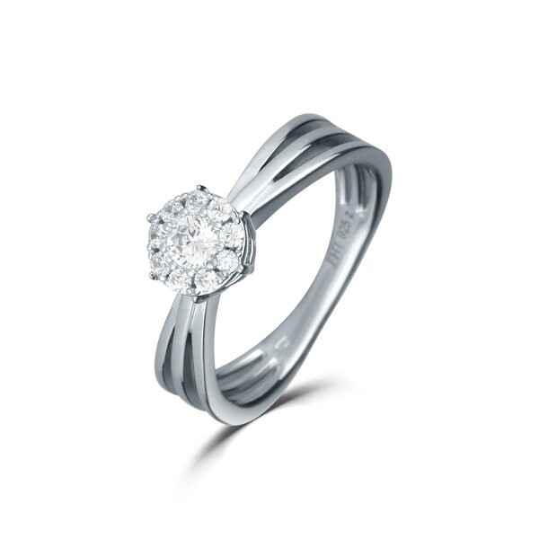 Prsten se syntetickými kameny 126-492-9585 50