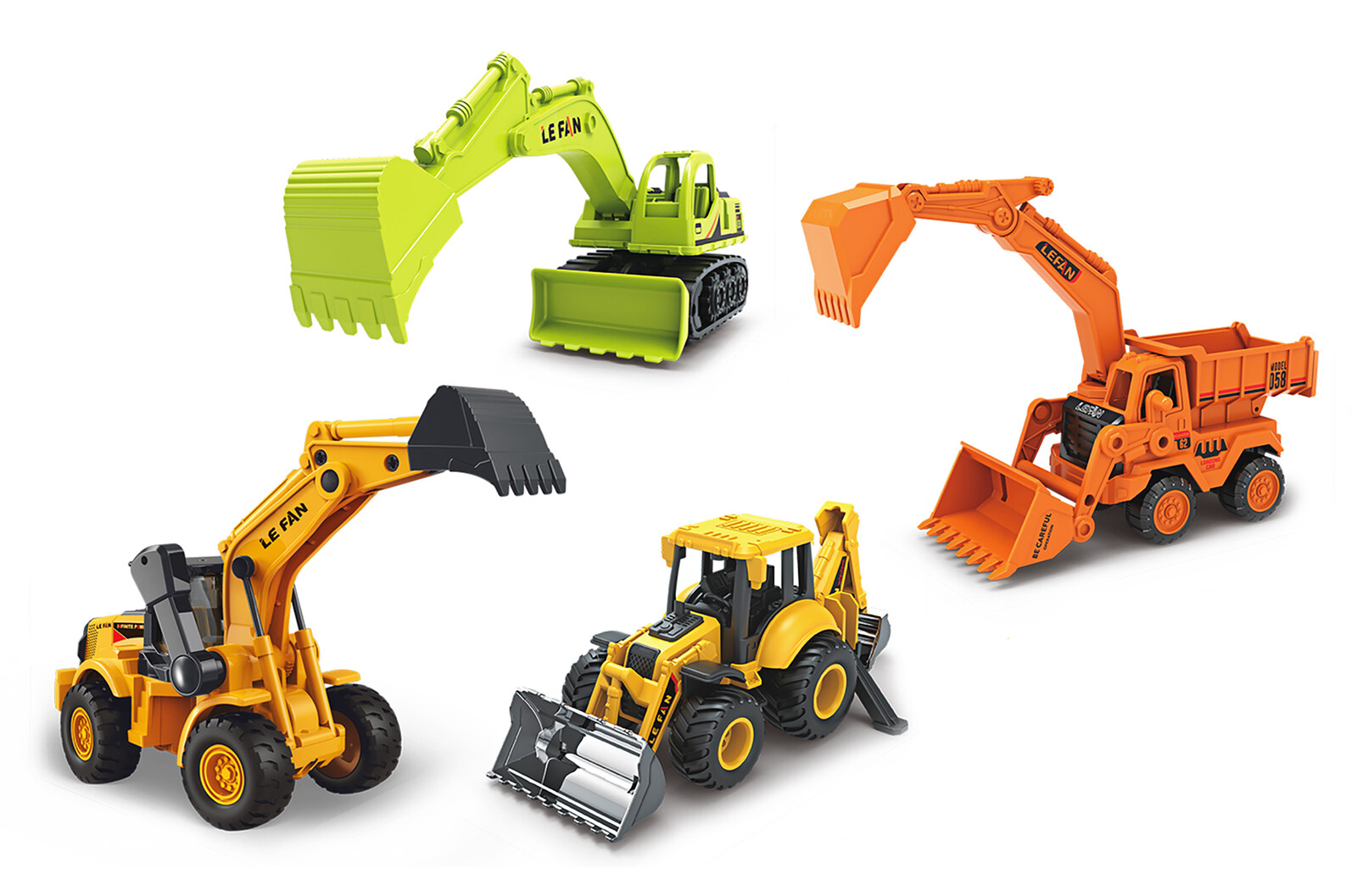 Auto stavební stroje na setrvačník 20 cm