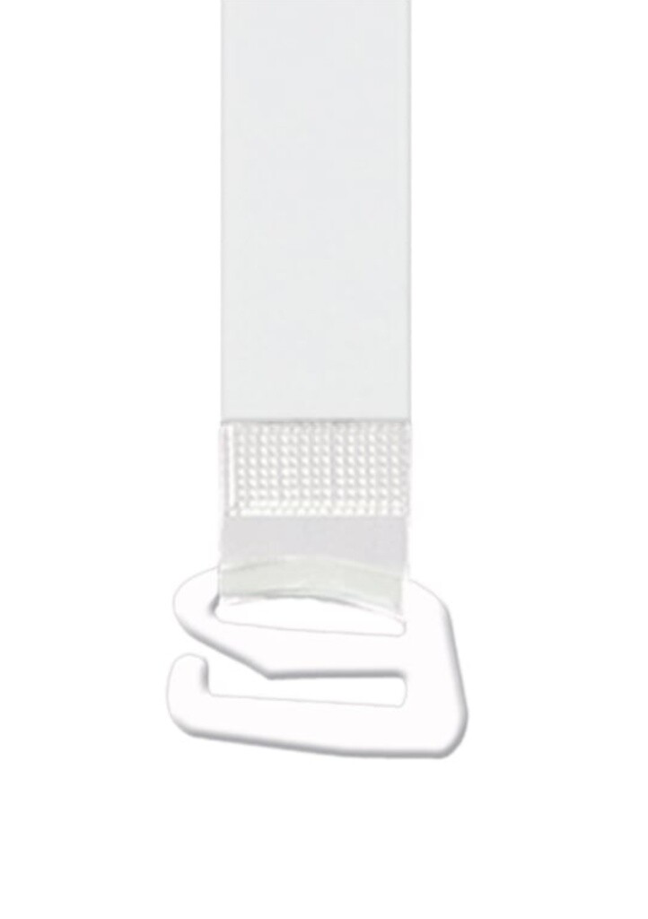 Silikonová ramínka Julimex RT-104 16mm bílý kov