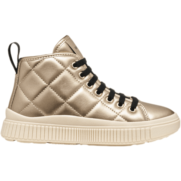 Geox J LAQUINNY Dívčí kotníkové boty, zlatá, velikost