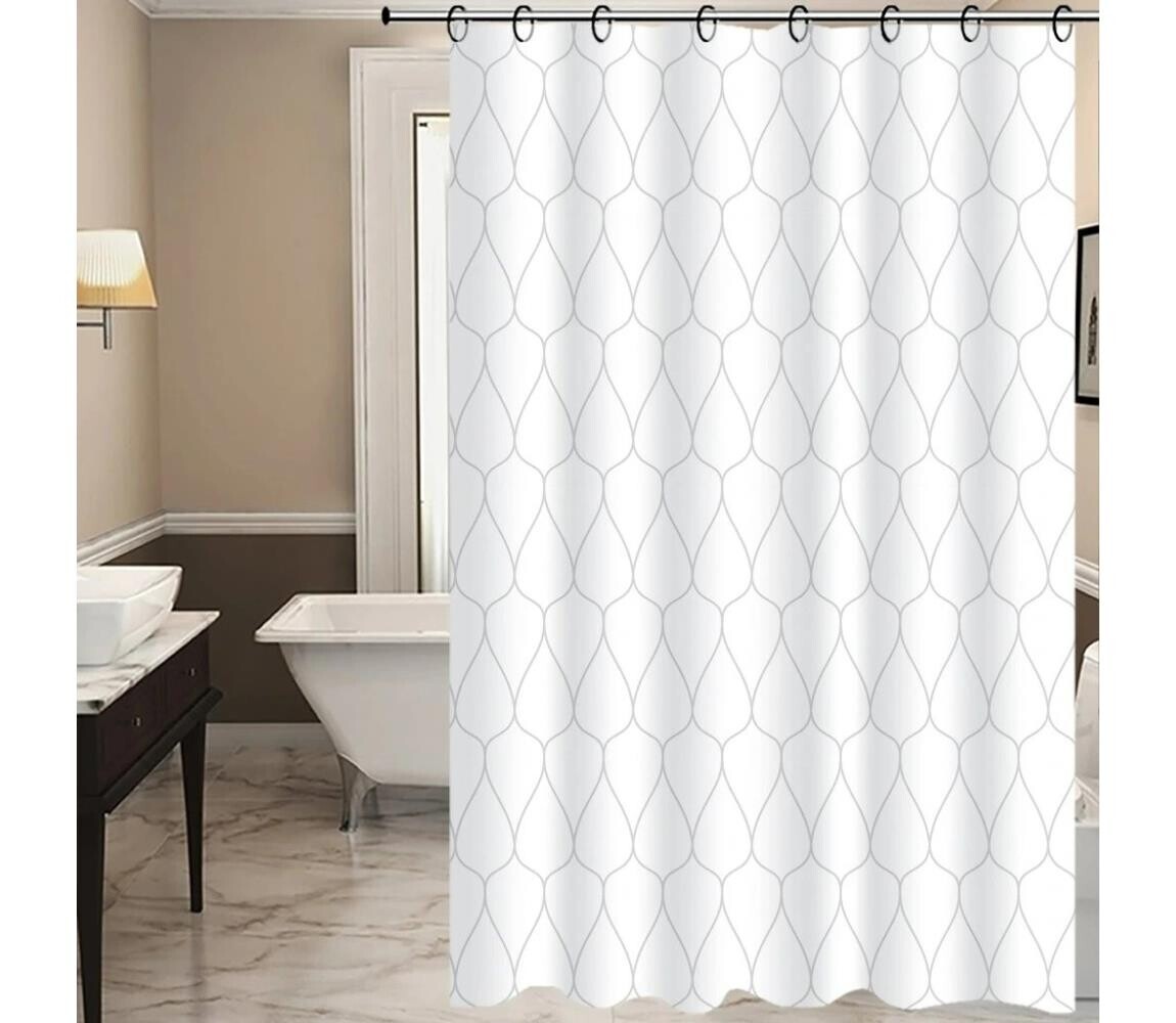 UTC Sprchový závěs TORO EASY 178x199 cm bílá/šedá