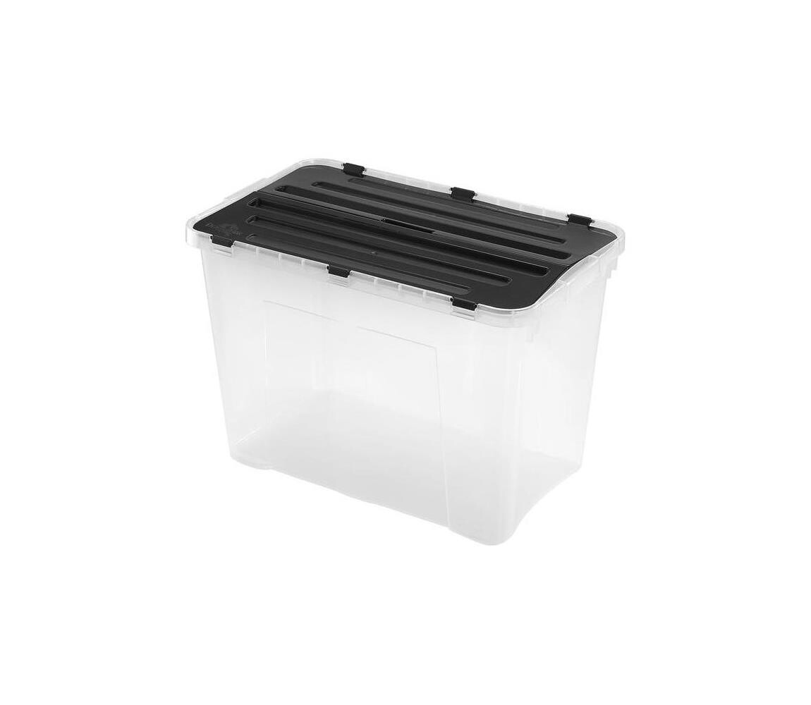 UTC Úložný box DRAGON 60 l černá/čirá