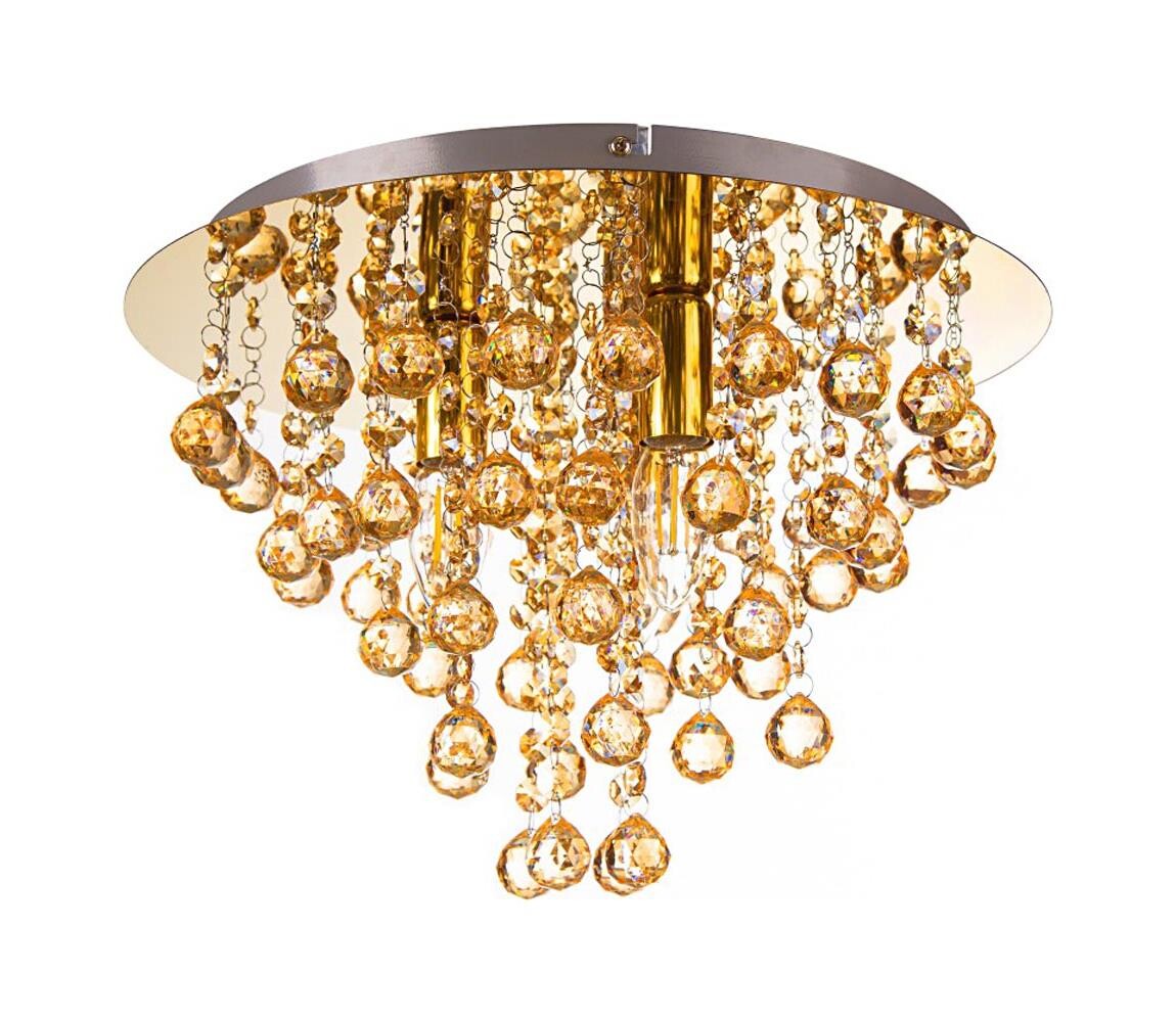 Globo Globo 63040345X - Stropní svítidlo LONDON 3xE14/40W/230V pr. 38 cm zlatá