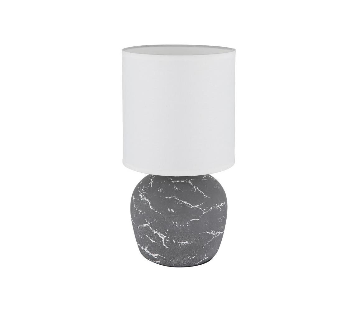 Globo Globo 21739G - Stolní lampa MARBLE 1xE14/40W/230V šedá