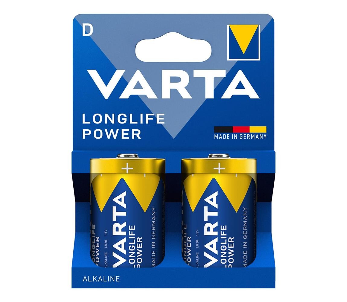 VARTA Varta 4920121422 - 2 ks Alkalické baterie LONGLIFE POWER LR20/D 1,5V