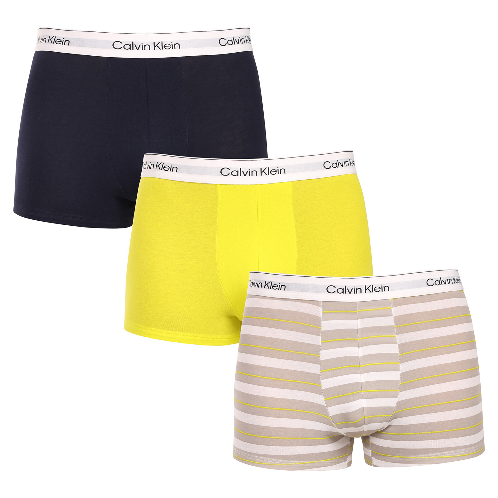 3PACK pánské boxerky Calvin Klein vícebarevné (NB4392-WCN) XL, trenky / trenýrky