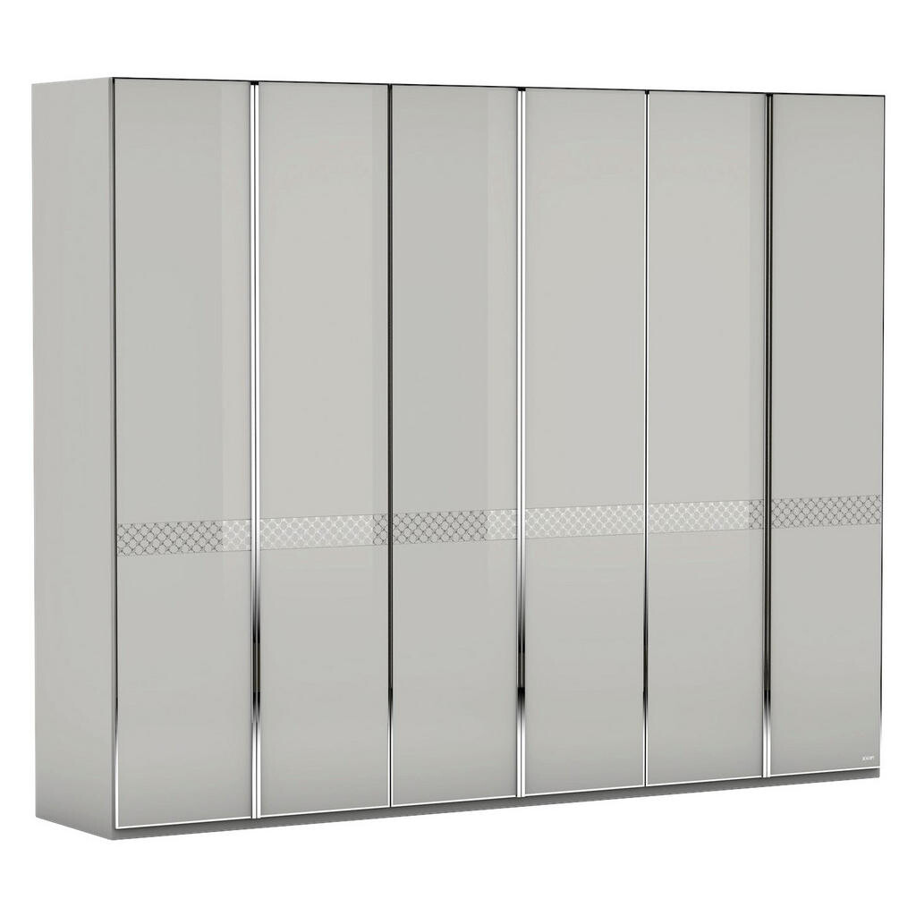 Joop! ŠATNÍ SKŘÍŇ S OTOČNÝMI DVEŘMI, světle šedá, 298/240/63 cm