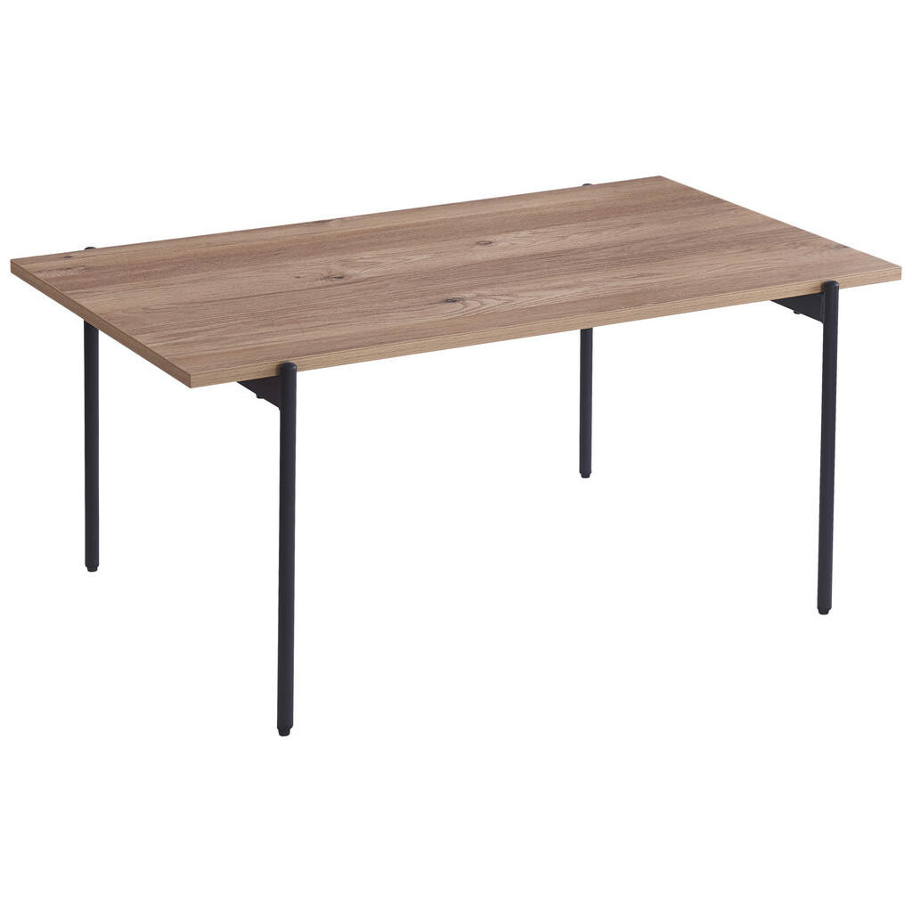 Ti'me KONFERENČNÍ STOLEK, černá, barvy dubu, kov, kompozitní dřevo, 100/60/45 cm