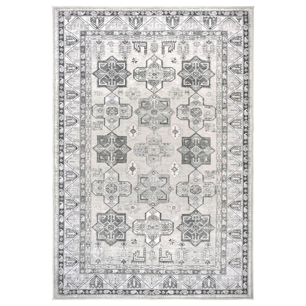 Lindorug KOBEREC TKANÝ NA PLOCHO, 130/190 cm, světle šedá, šedobéžová