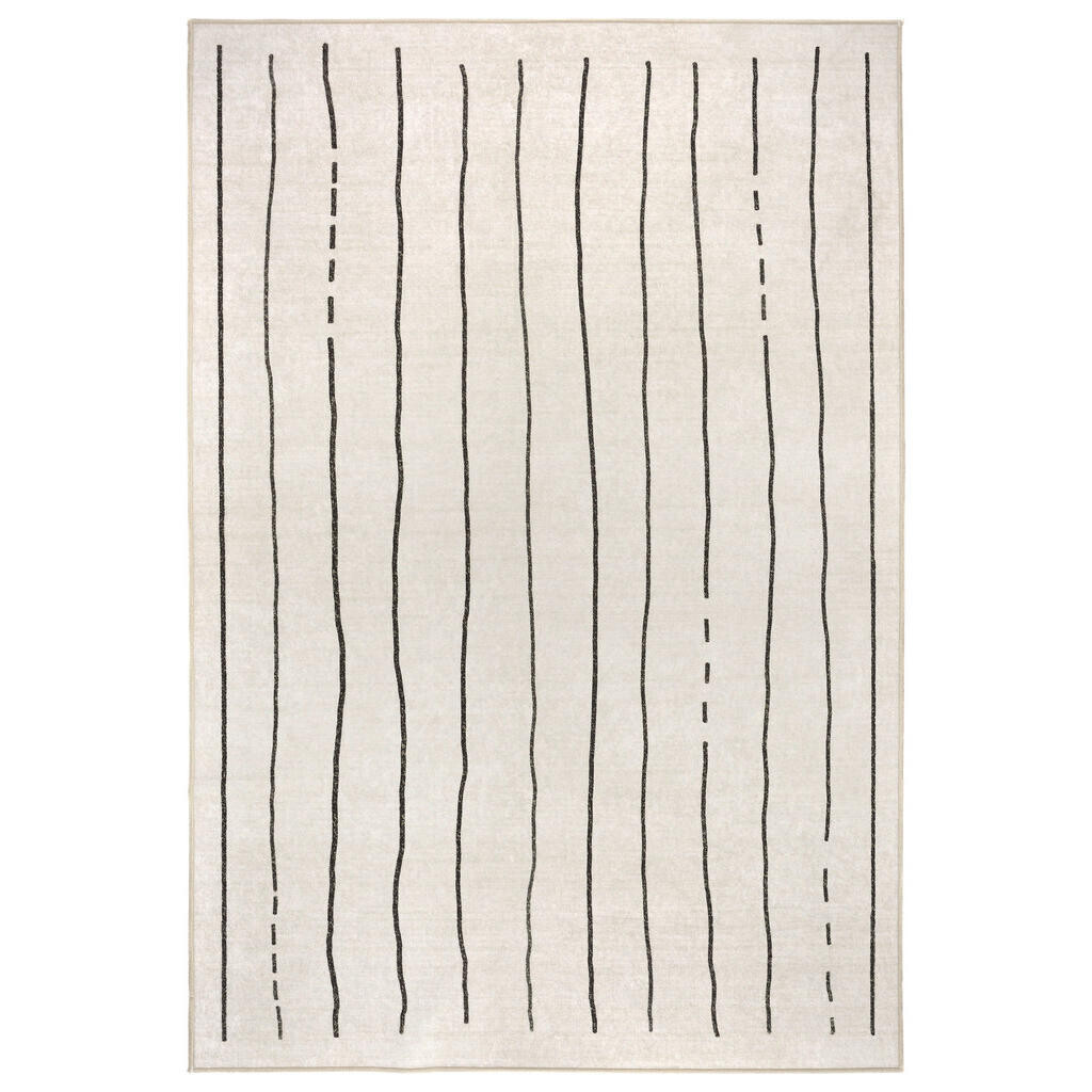 Lindorug KOBEREC TKANÝ NA PLOCHO, 130/190 cm, krémová, barvy břidlice