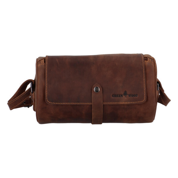 Kožená taška přes rameno hnědá - Greenwood Aleisa hnědá