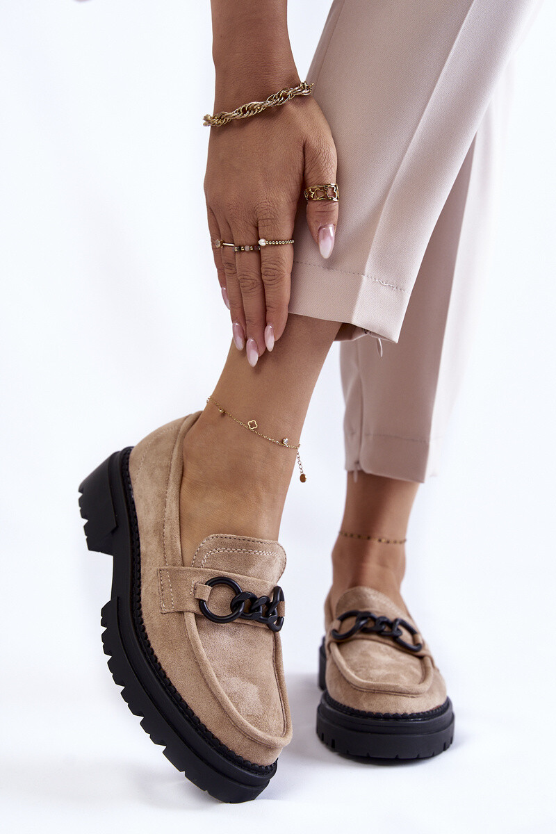 Dámské mokasíny Semišové mokasíny La.Fi Béžove Willows