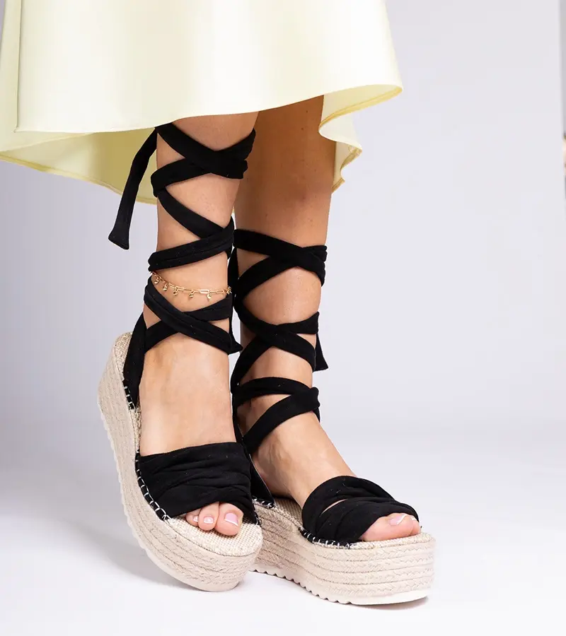 Gemre Black platform espadrilles Loiseau