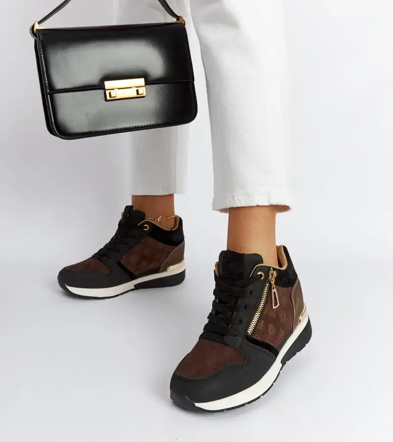 Gemre Black wedge sneakers Knoxville