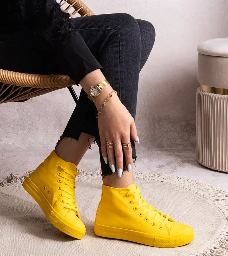Gemre Yellow high-top sneakers Rafife