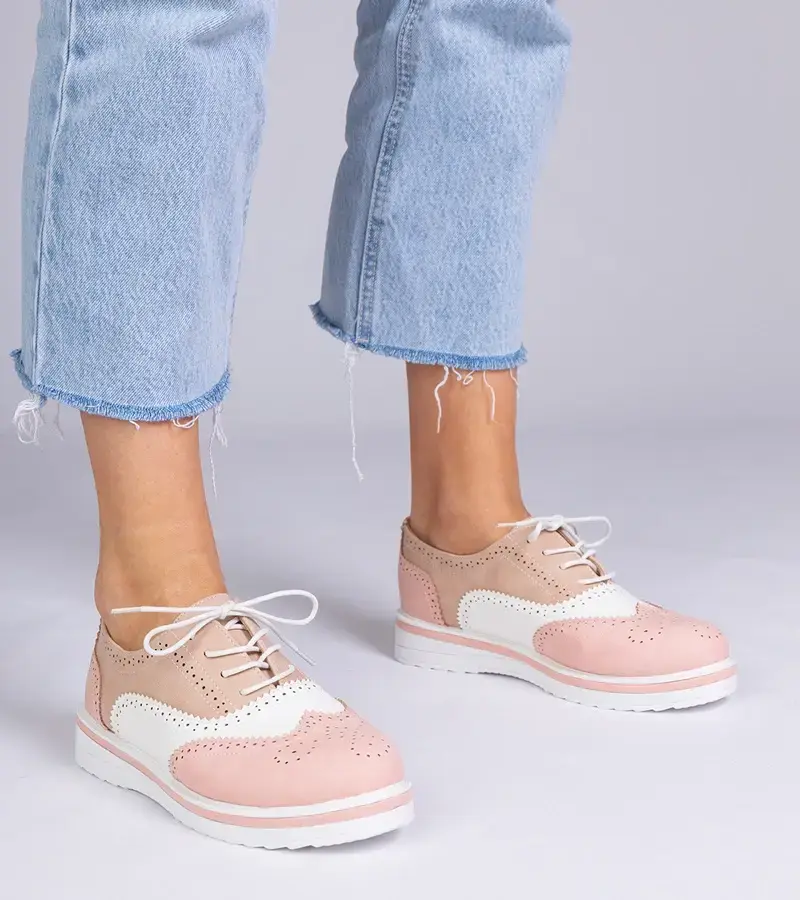 Gemre Pink classic Oxford shoes Toddi