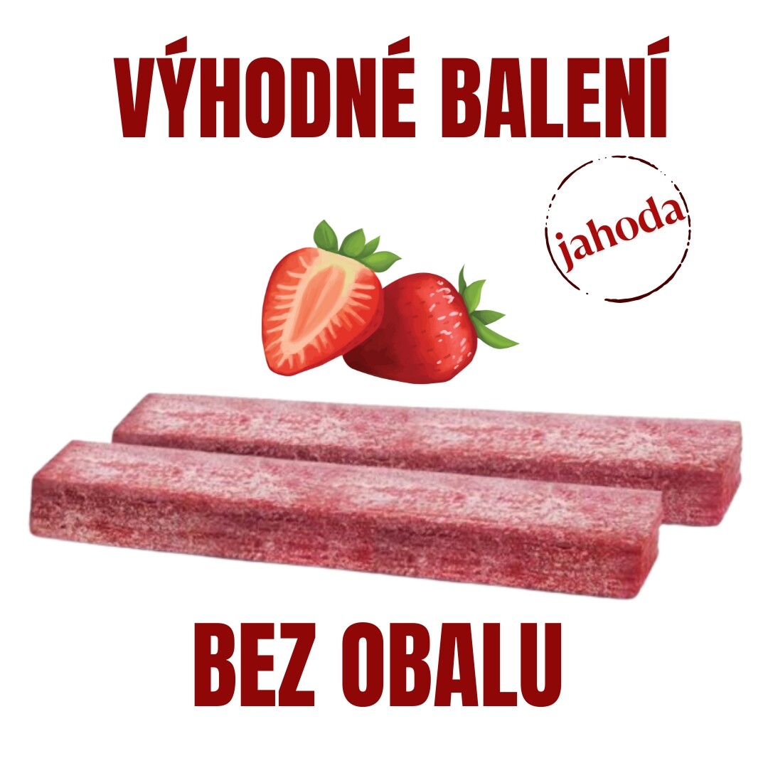 NUTSMAN Fruit Mood ovocná tyčinka jahoda BEZ OBALU Množství: 10 ks