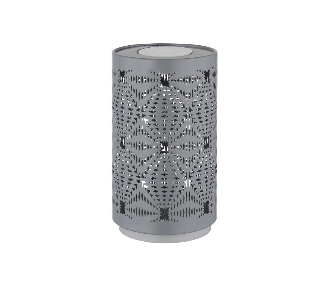 Globo Globo 21018G - LED RGB Dotyková stolní lampa AMIYAH LED/1W/5V 500 mAh šedá