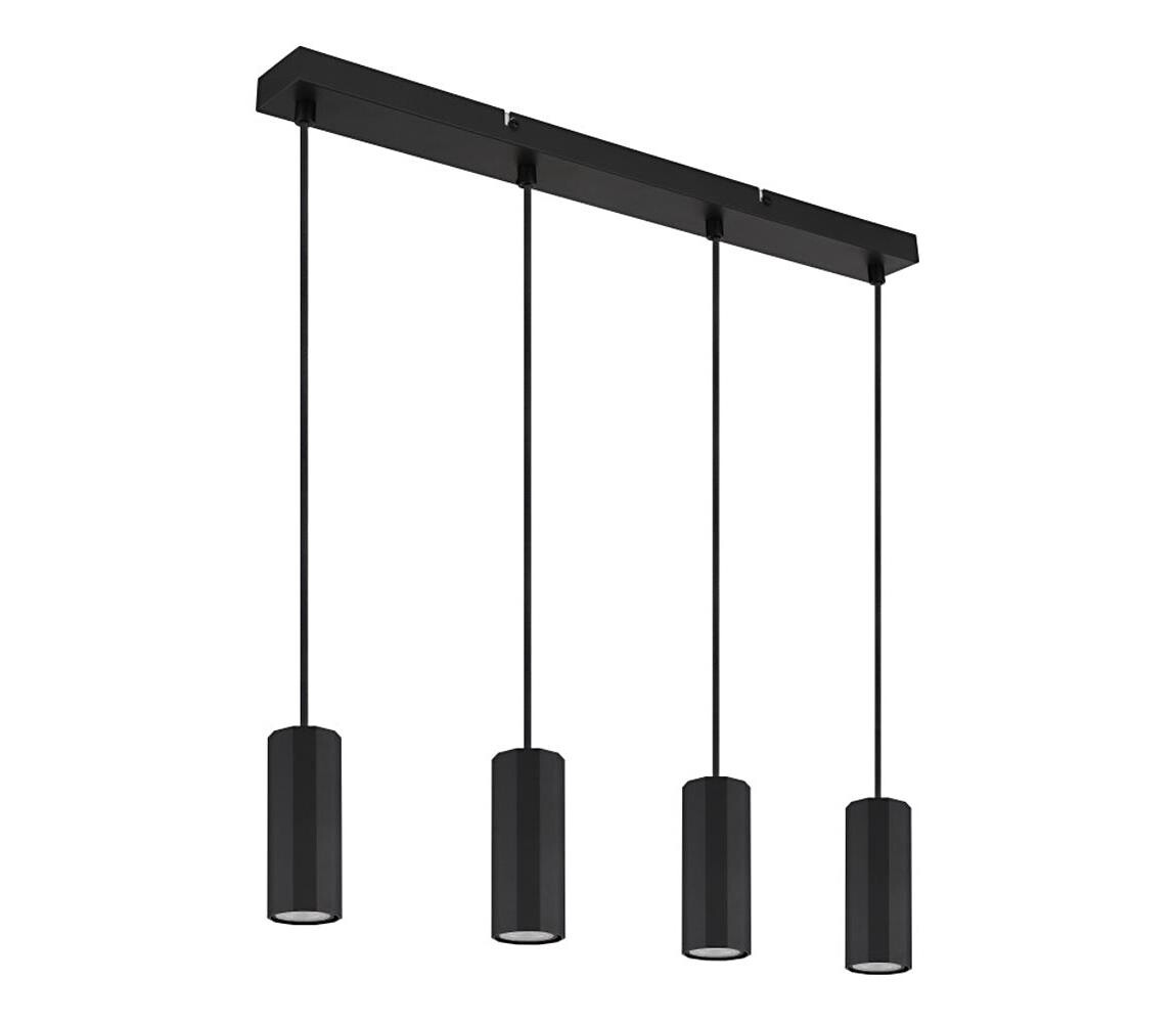 Globo Globo 57918-4HB - Lustr na lanku JAMES 4xGU10/25W/230V černá