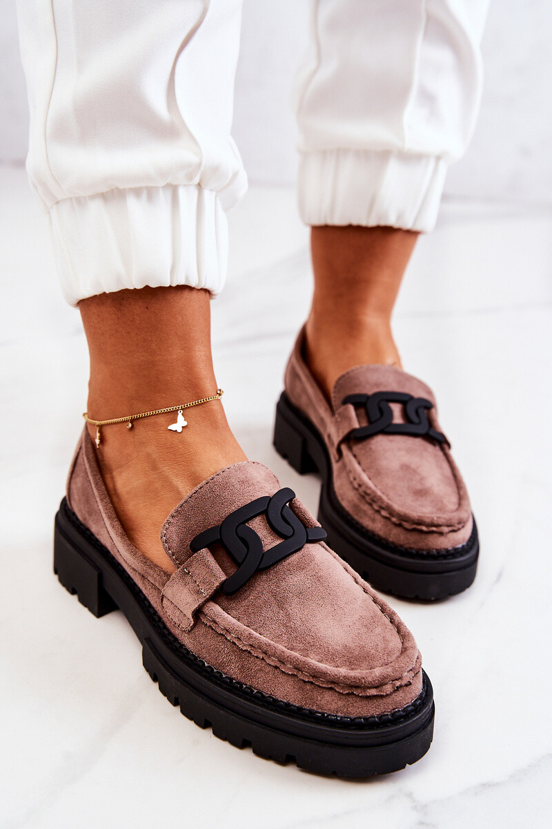 Semišove mokasíny S Dekorací La.Fi