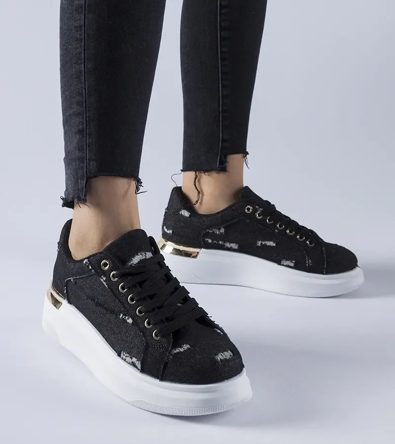 Gemre Black platform sneakers Ossona