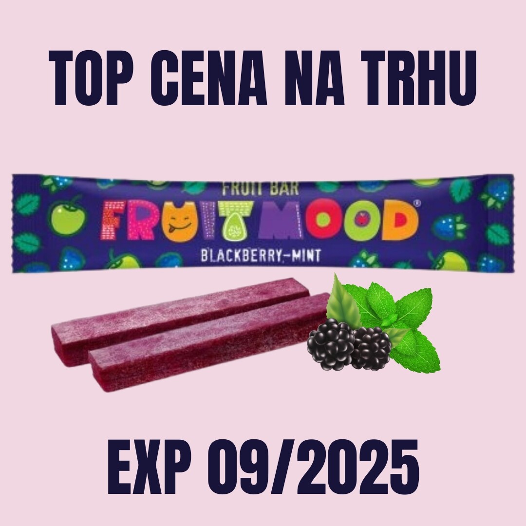 Sergio Ovocná tyčinka Fruit Mood ostružina-máta 20 g EXP 09/2025