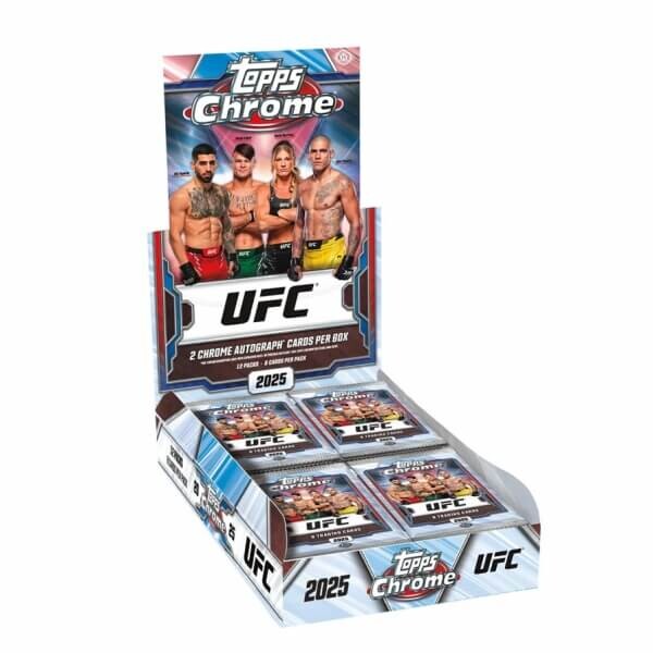 Topps UFC Chrome Hobby Box 2025 - sběratelské karty MMA