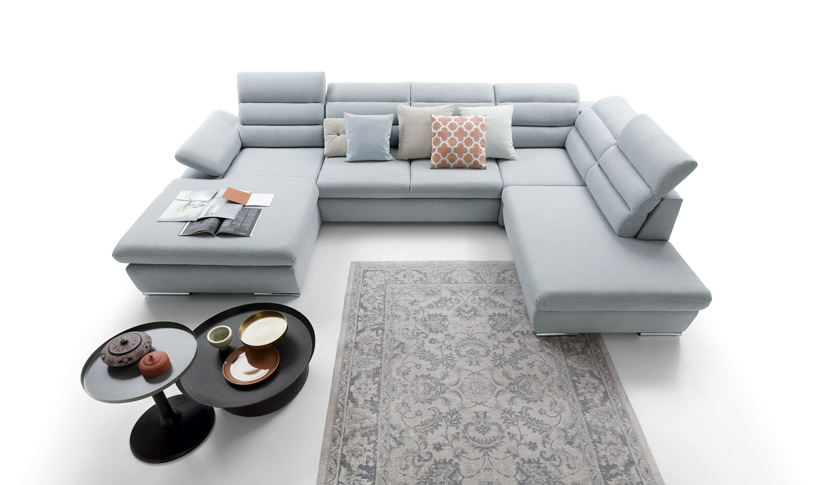 PCo Rohová sedací souprava GRÉTA II, 356 cm Roh sedačky: Pravý roh, Barva látky: ASTON 01 (Béžová)