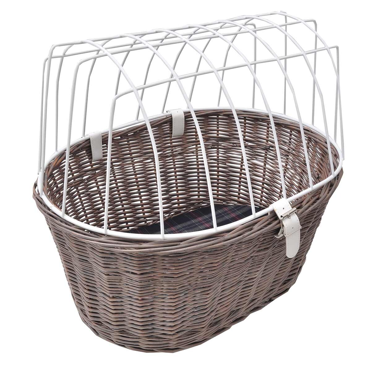 Aumüller koš na kolo šedý nosič 53x40x46 cm