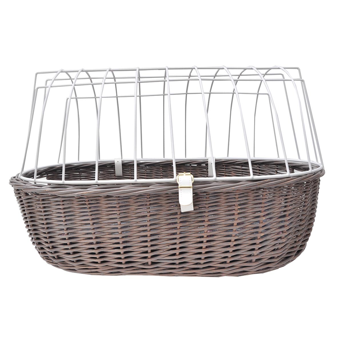 Aumüller košík na kolo šedý řízení 52x38x40 cm