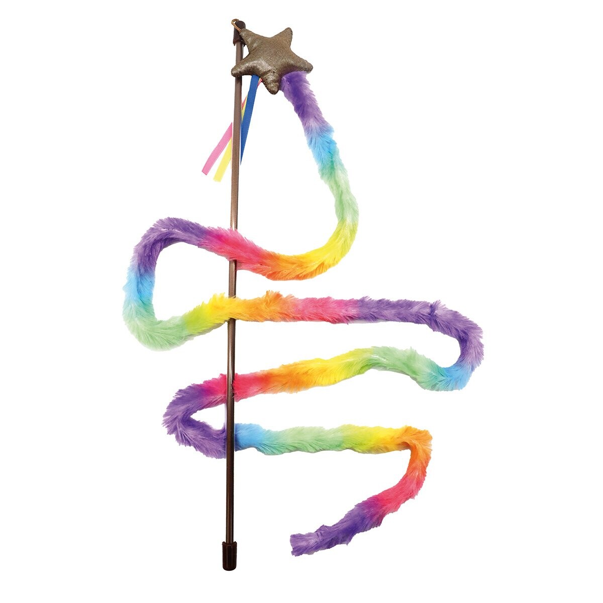 Croci kouzelná hůlka pro kočky duhová 51 cm