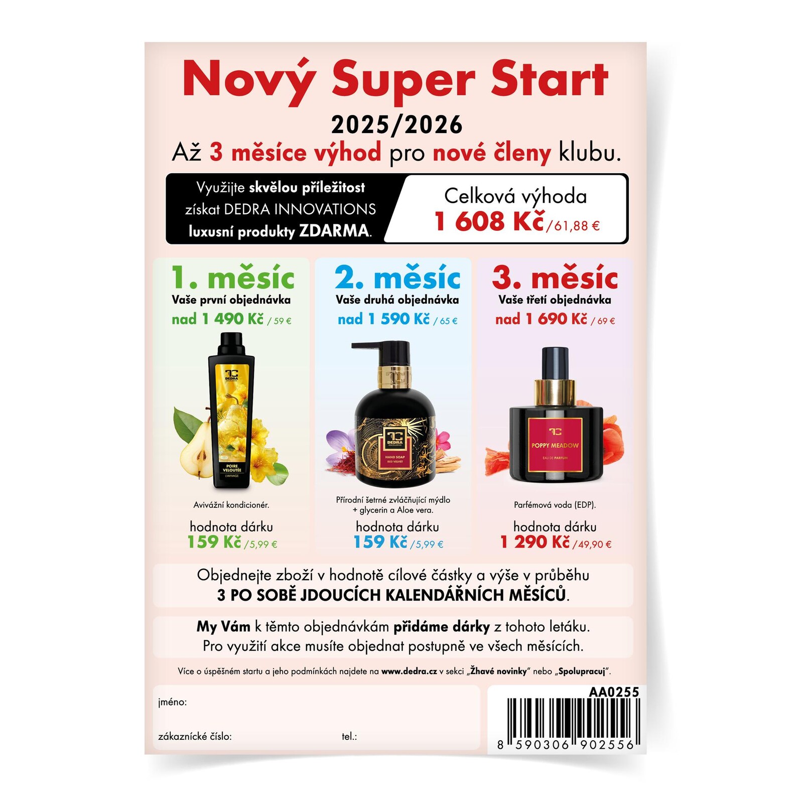 Leták NOVÝ SUPER START pro nováčky CZ/SK