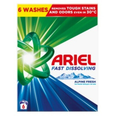 Ariel prací prášek Mountain Spring 6 praní, 330 g