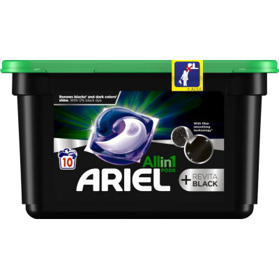 Ariel All in 1 Pods Color gelové kapsle na praní na barevné prádlo 19 kusů