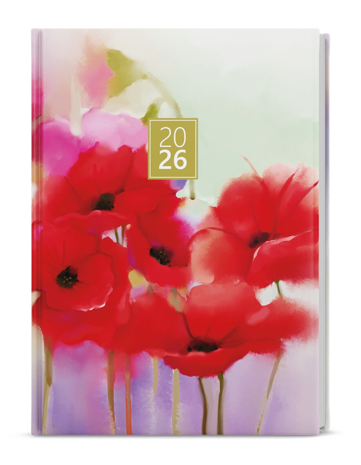 Denní diář 2026 Lamino - A5, Máky