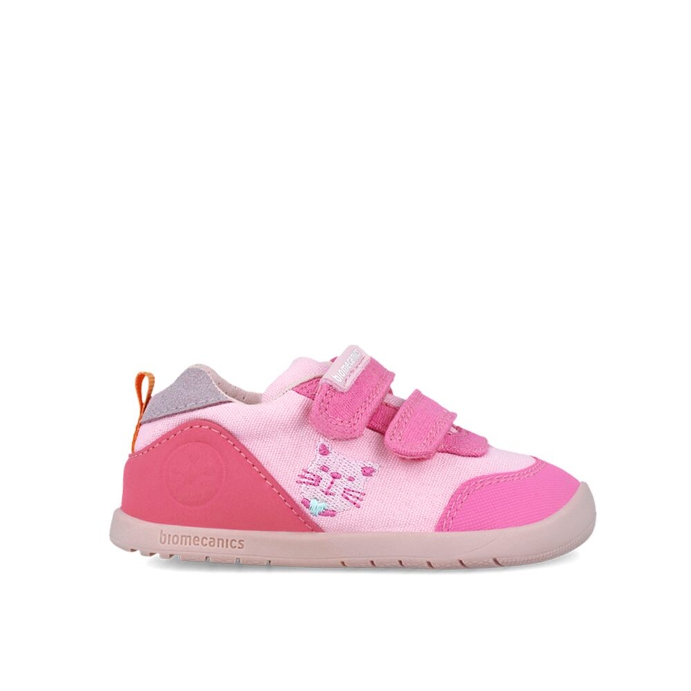 BIOMECANICS TENISKY WIDER CANVAS Rose Dětské barefoot tenisky