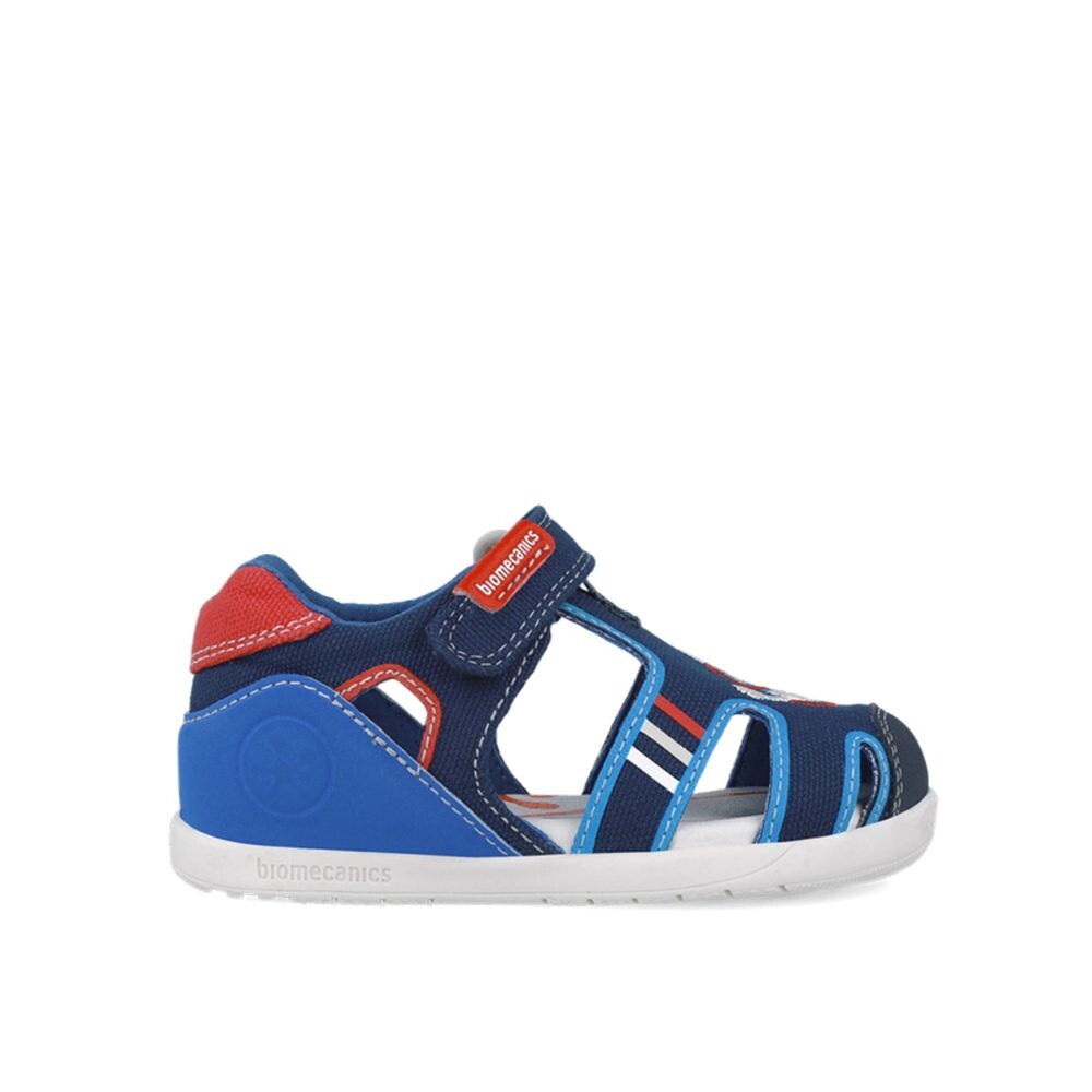 BIOMECANICS SANDÁLY WIDER CANVAS Navy Dětské barefoot sandály - 21