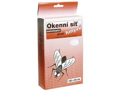 Síť okenní 150x180 cm sklovlákno ČER samolepicí MA963944