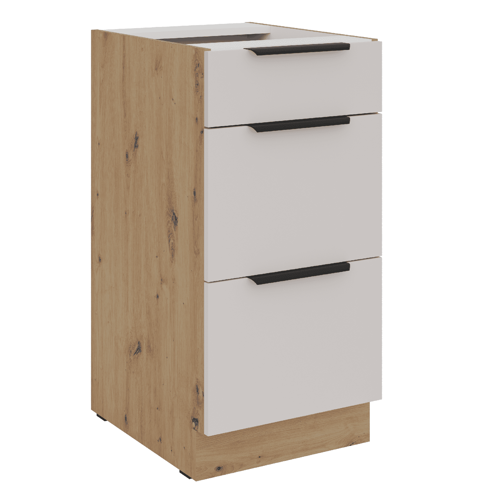 Spodní skříňka Solea 40 D 3S BB - Premium Box Barva korpusu: Dub artisan, Barva dvířek: Kašmír