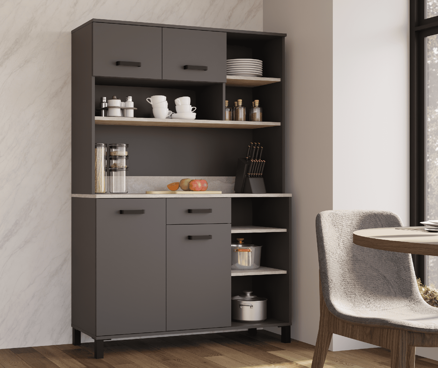 Buffet Linda 120 Barva korpusu: Antracit