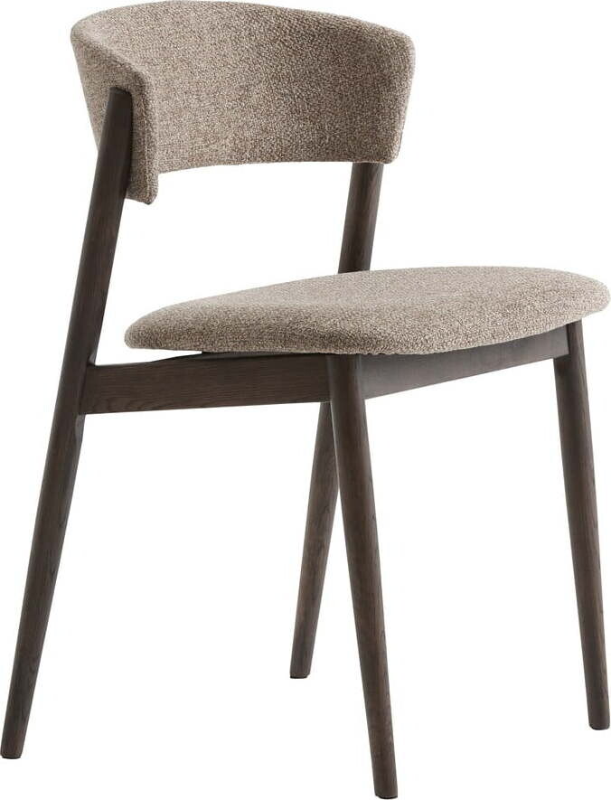 Béžové/tmavě hnědé kovové jídelní židle v sadě 2 ks Revere – Unique Furniture