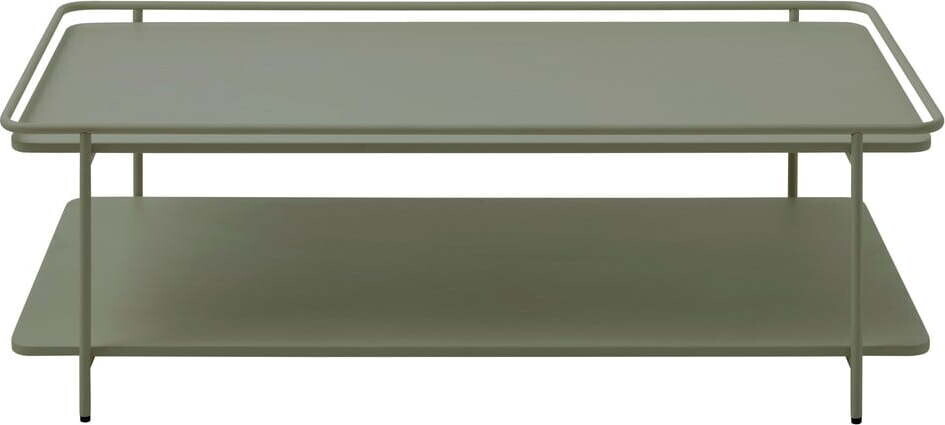 Zelený kovový konferenční stolek 55x110 cm Yuba – Unique Furniture