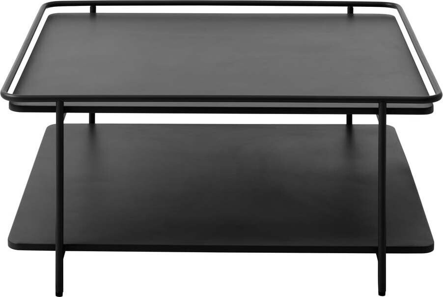 Černý kovový konferenční stolek 75x75 cm Yuba – Unique Furniture