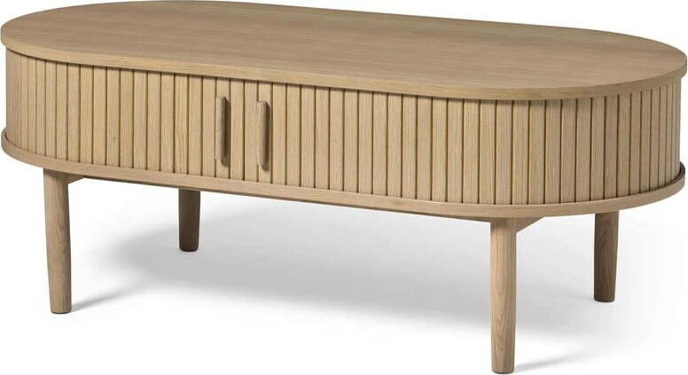 Konferenční stolek v dekoru dubu v přírodní barvě 60x120 cm Meta – Unique Furniture