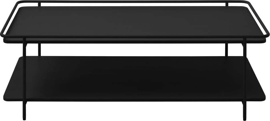 Černý kovový konferenční stolek 55x110 cm Yuba – Unique Furniture