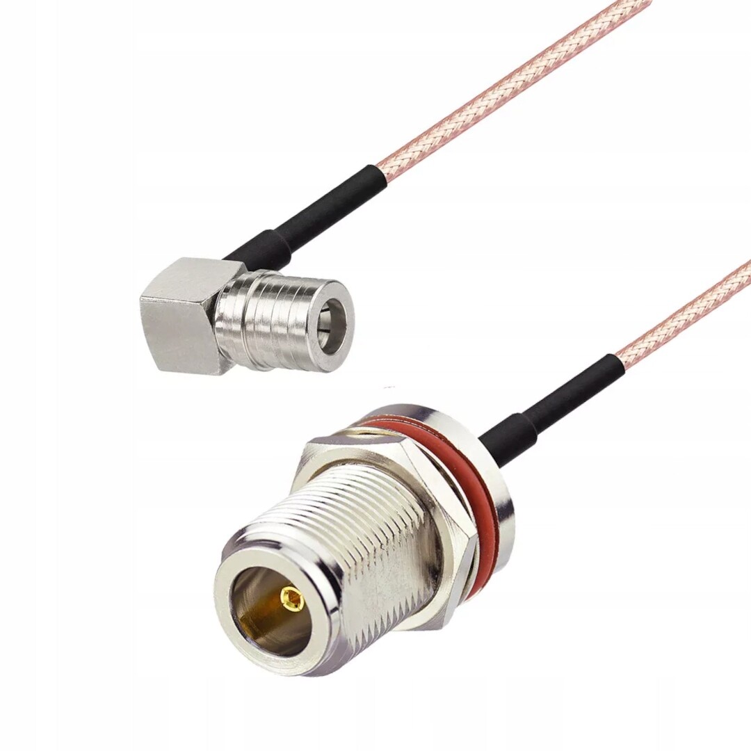 Pigtail Qma zástrčka Úhlová N zásuvka Bh RG316 2 m