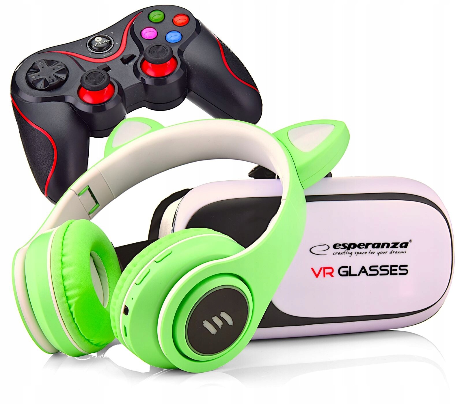 Hvězdicová Sada 3V1 Brýlí Virtual Box 360 Stupňů 3D Pro